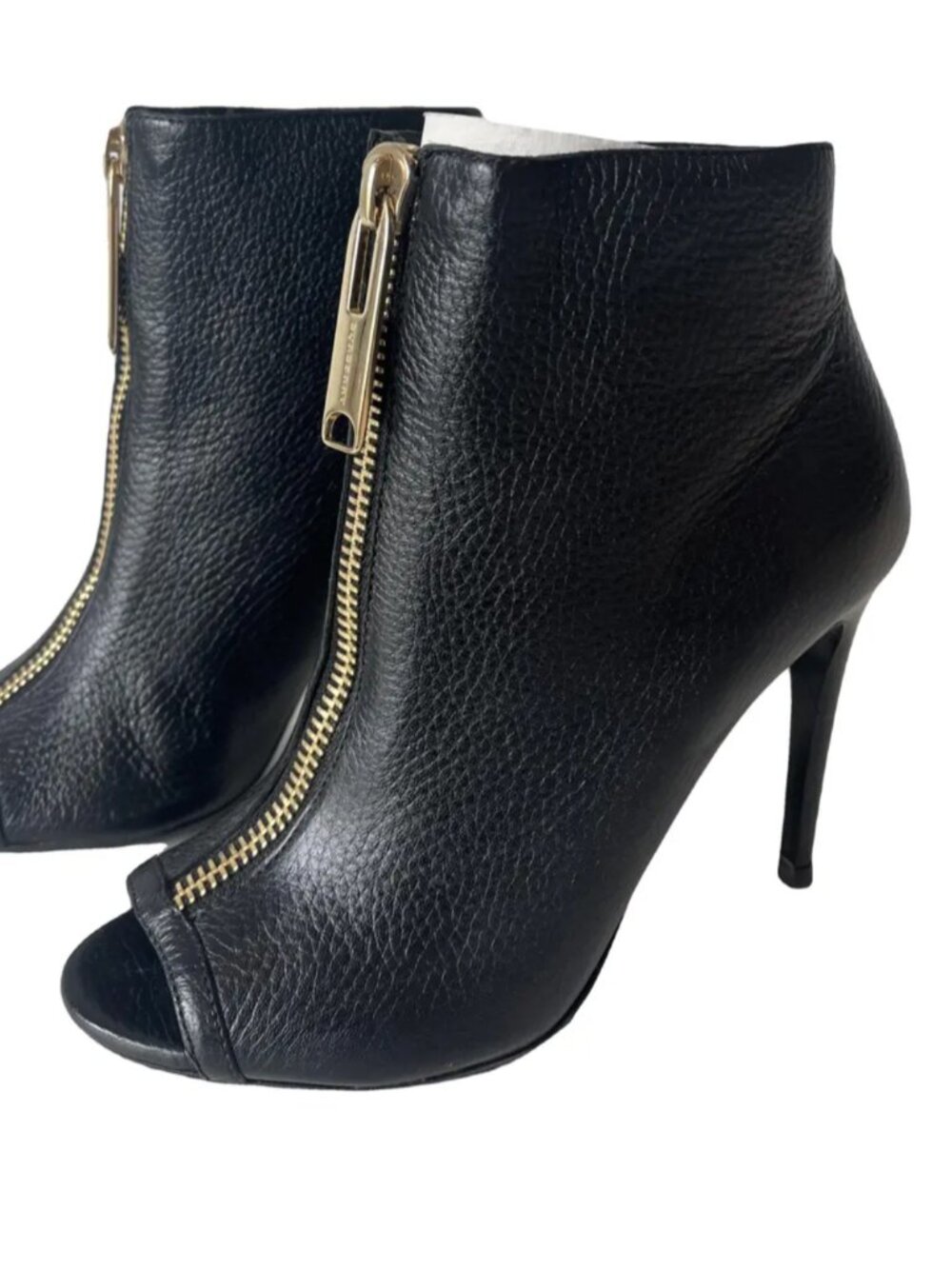 Burberry Heritage Grain Haverstock 85 Peep Toe Ankle boot